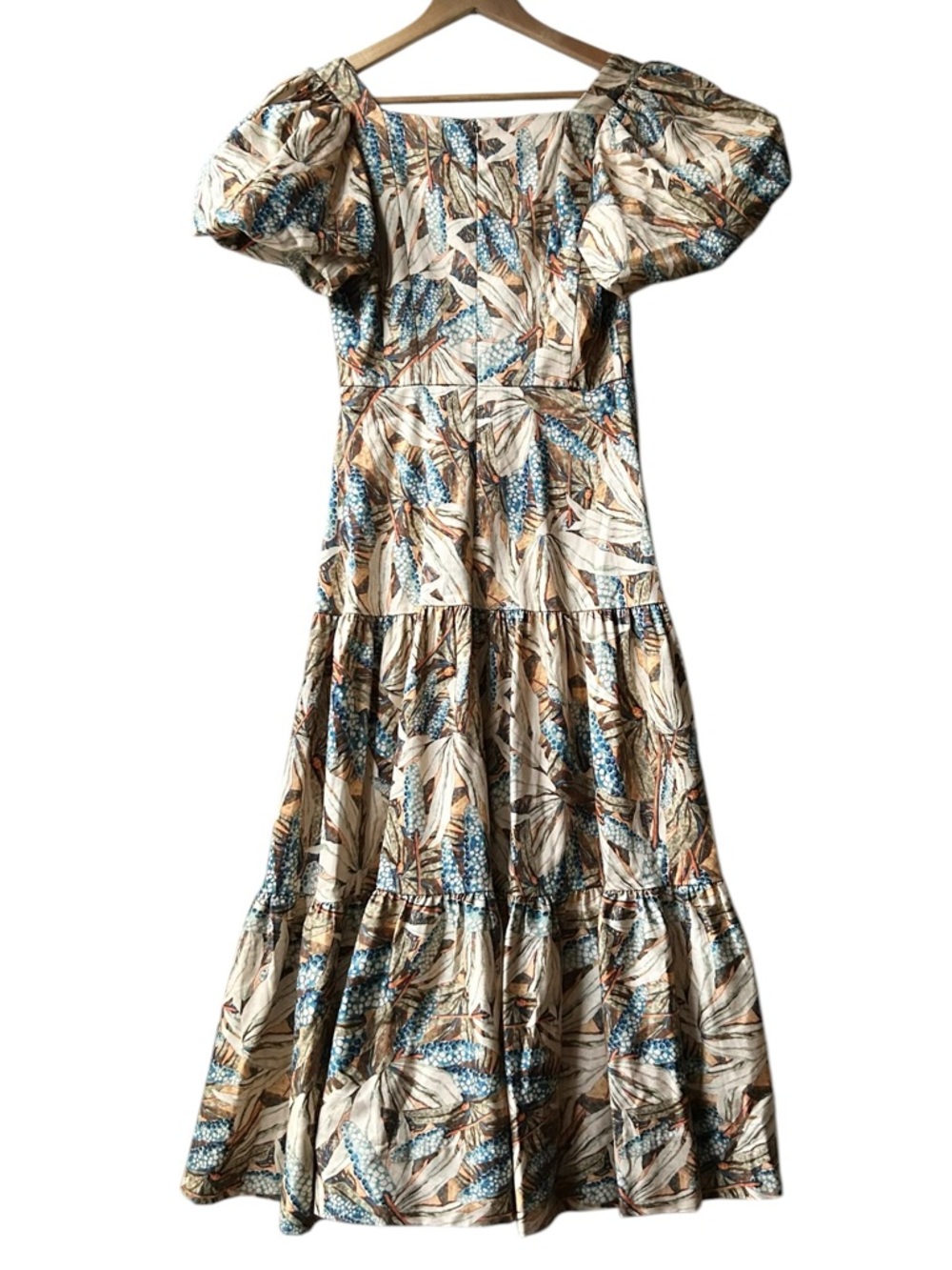 HUNTER BELL cassidy dress in Brown blue harvest Sz 4 - Picture 11 of 16